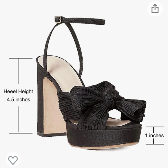 Platform Heeled Bowknot Shoe - Picture 3 of 5